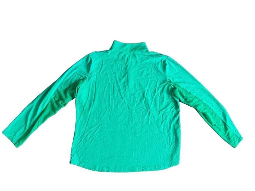 IBKÜL Women’s Quarter Zip Pullover Size M Teal Green UPF 50+ Cooling Golf Top - Picture 6 of 7